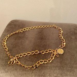 Vintage Chanel gold belt